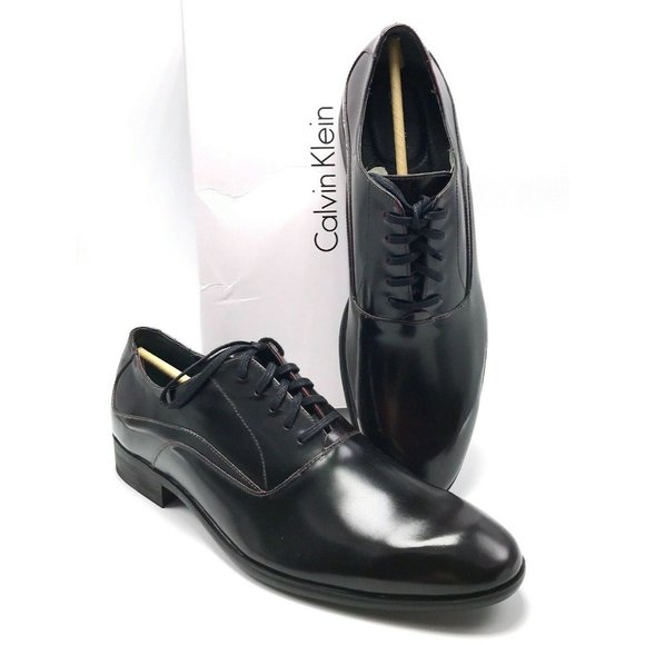 CALVIN KLEIN Men\'s Bordo Von Brush Off Leather Oxf main image 5